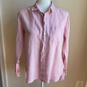 J. Jill Love Linen Collared Button Down Shirt
